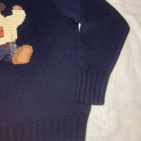 NWT Rare Polo Ralph Lauren Hand Knit Sit Down Bear - Picture 4 of 7